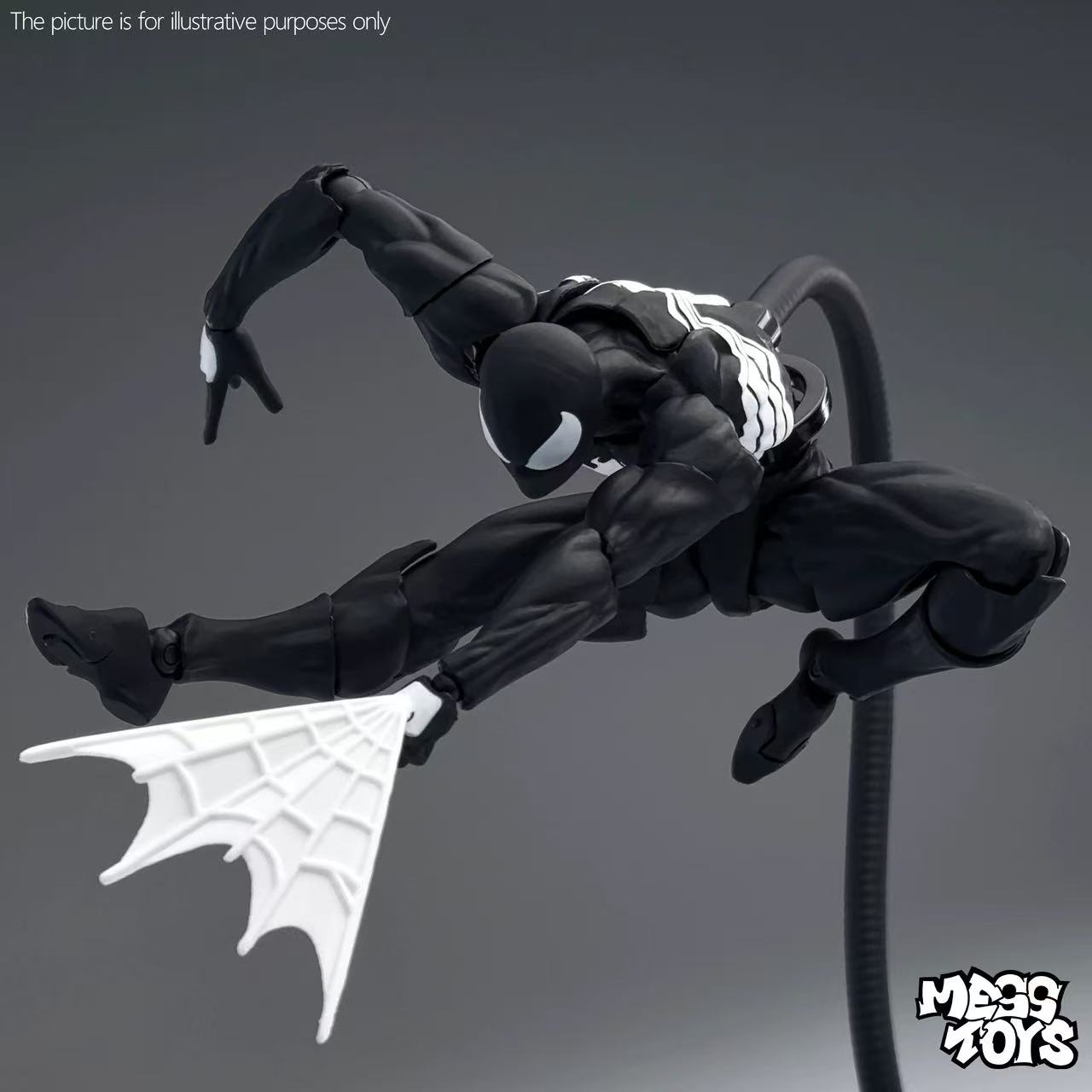 MESS TOYS Black Neighbor Symbi - огляд і ціна Model Kit Venom