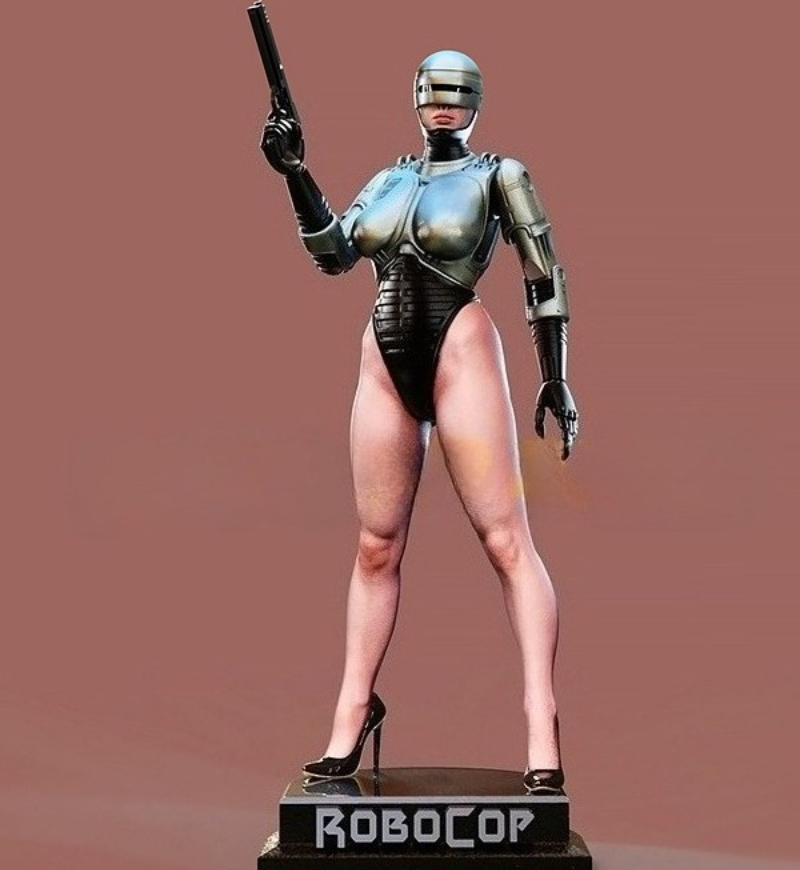 1/24 Scale Die-Cast Resin Figu - огляд і ціна Model Kit Robocop
