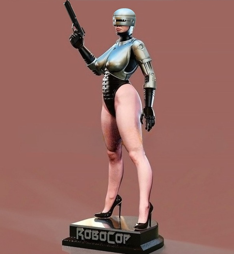 1/24 Scale Die-Cast Resin Figu - огляд і ціна Model Kit Robocop