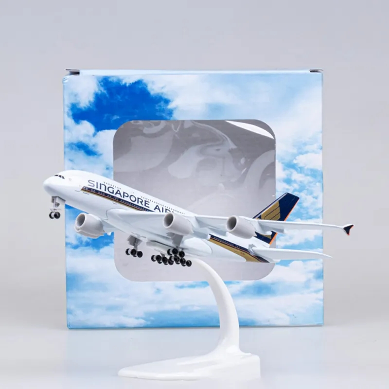 20cm Metal Plane Toy A380 Sing - огляд і ціна Model Kit Singapore