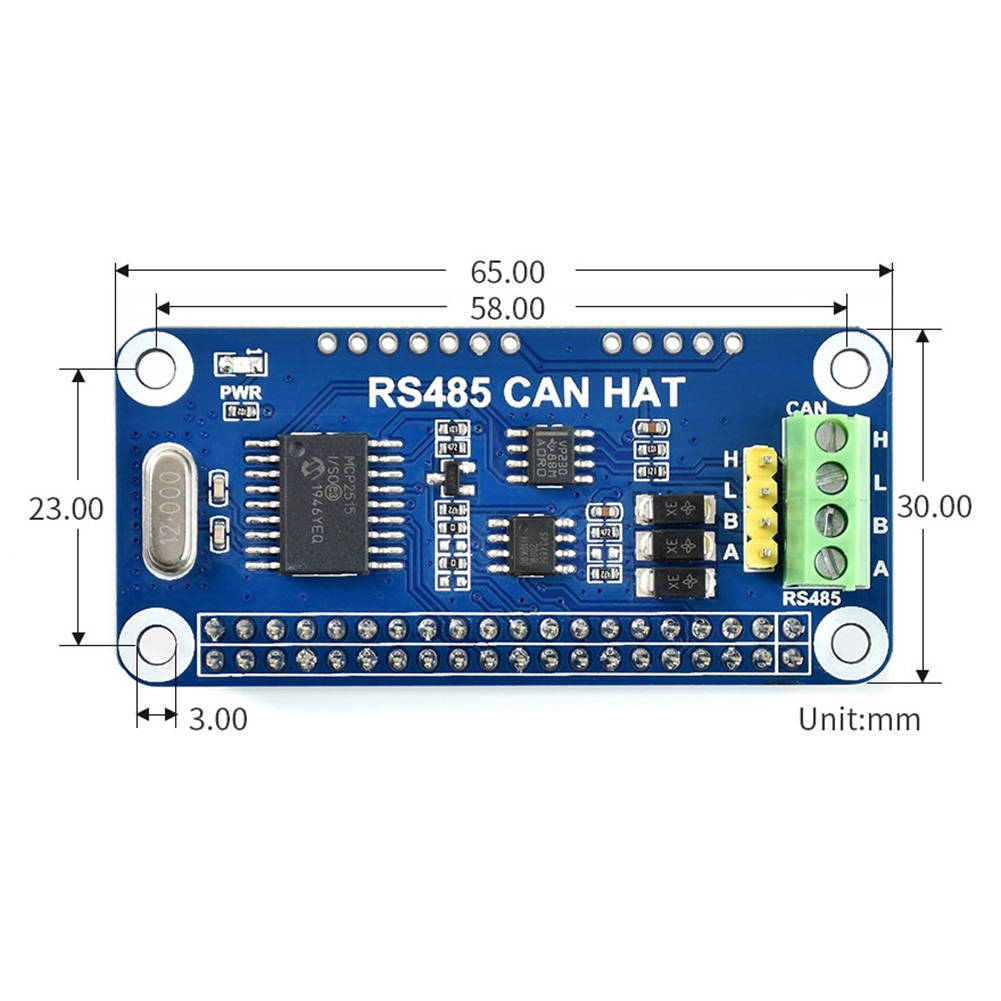 ABFKL Waveshare MCP2515 RS485  - огляд і ціна Model Kit Zero